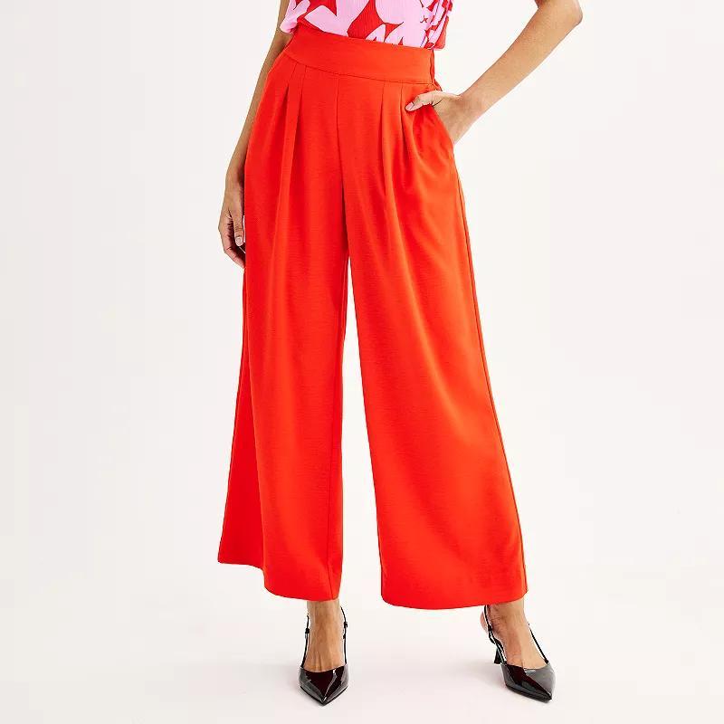 Women's Nine West Soft Pull-On Wide Leg Pants, Size: Medium, Mineral Black Product Image