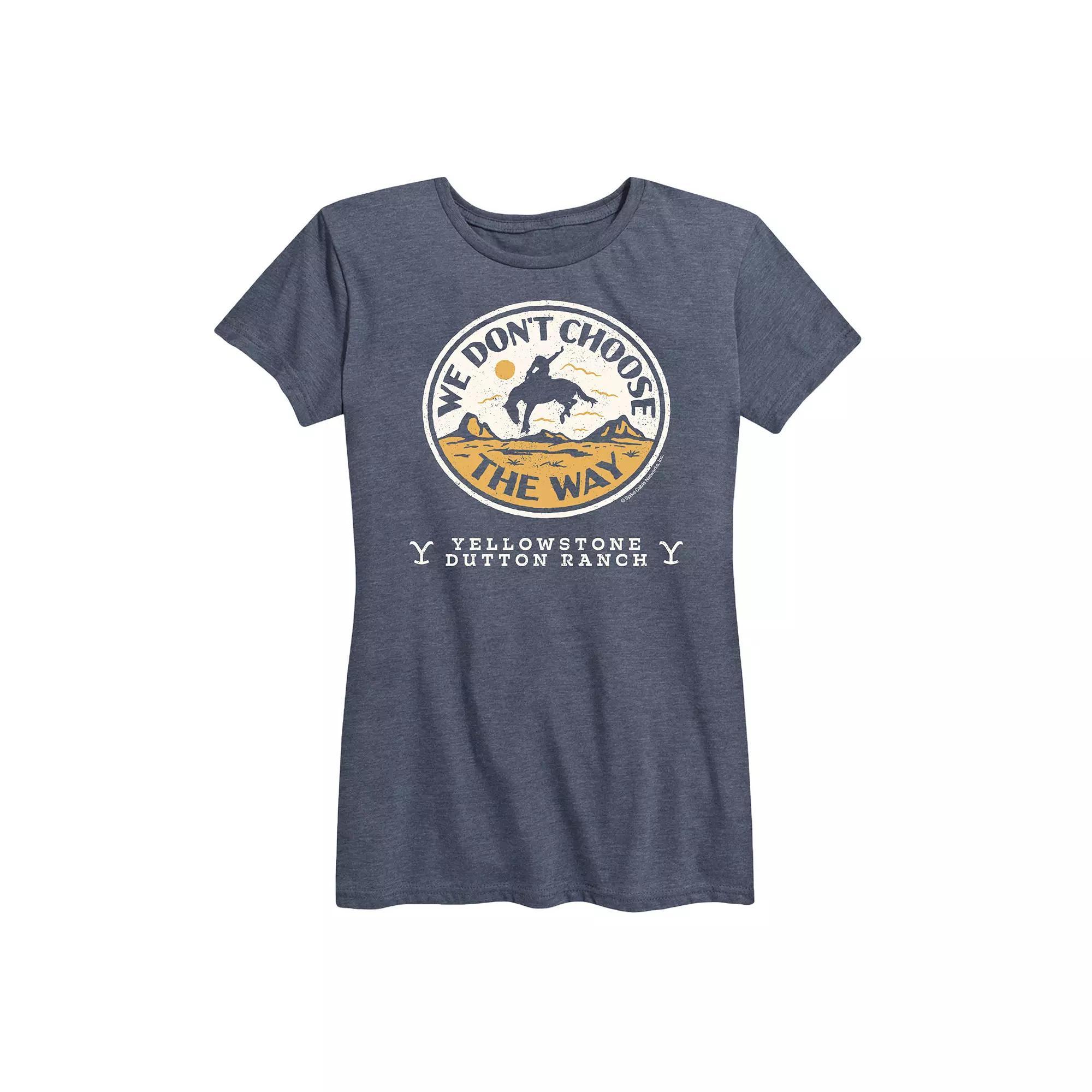 Womens Yellowstone Dont Choose The Way Graphic Tee Heather Grey Product Image
