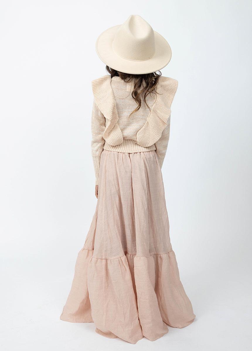 Reagan Sweater in Heather Blush Girls Product Image