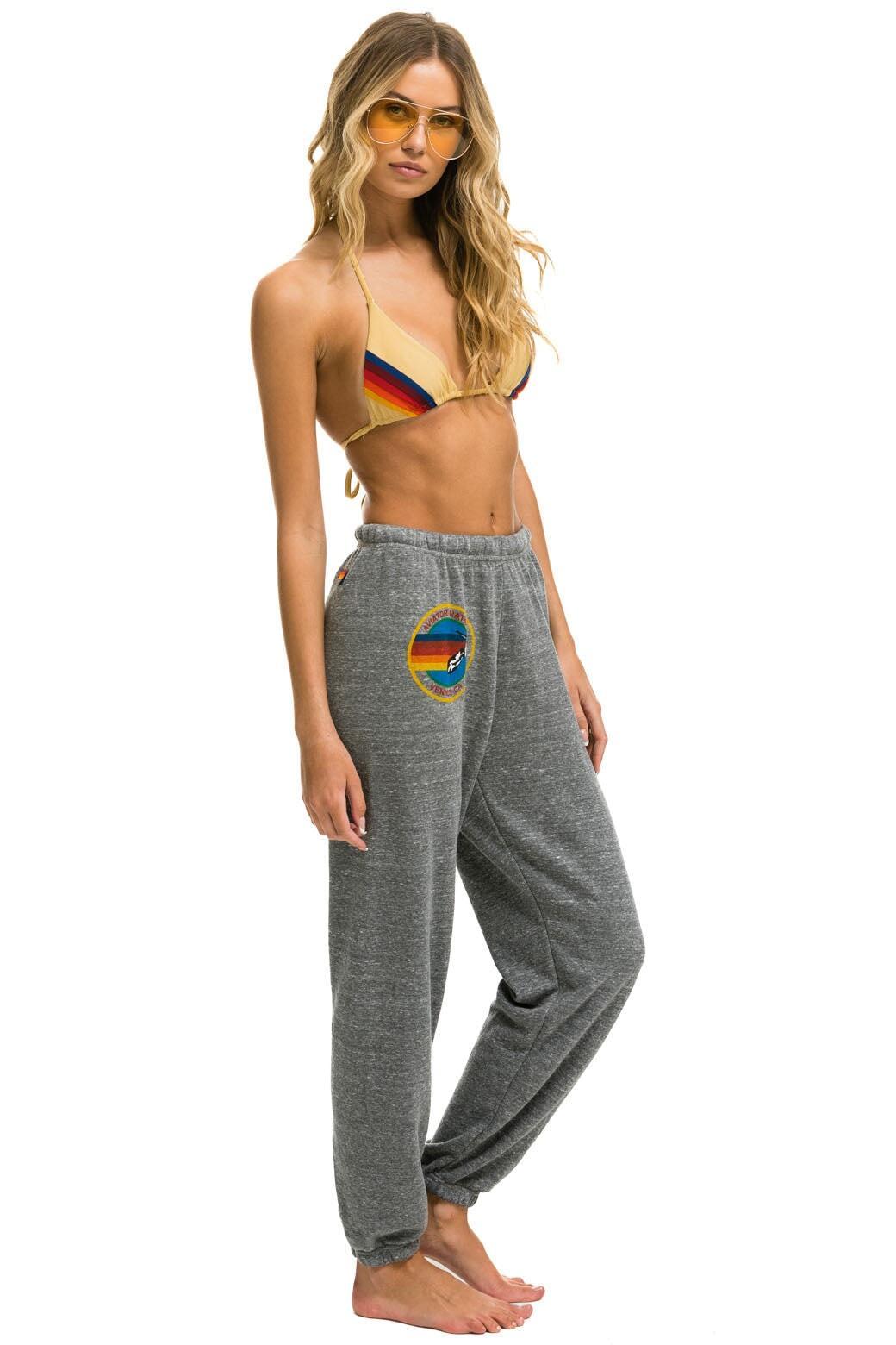 AVIATOR NATION SWEATPANTS - HEATHER GREY Female Product Image