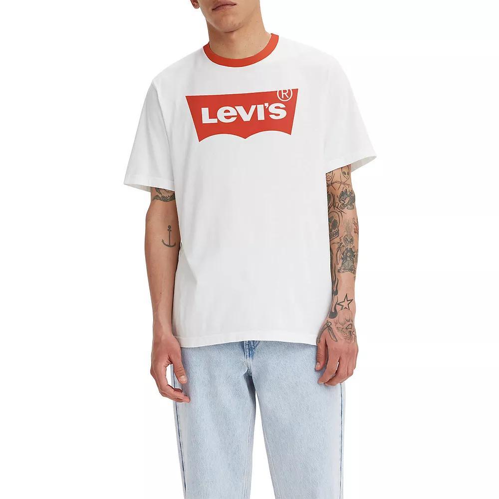 Men's Levi's® Relaxed-Fit Short-Sleeve Graphic Tee, Size: Large, Sugar Swizzle Product Image