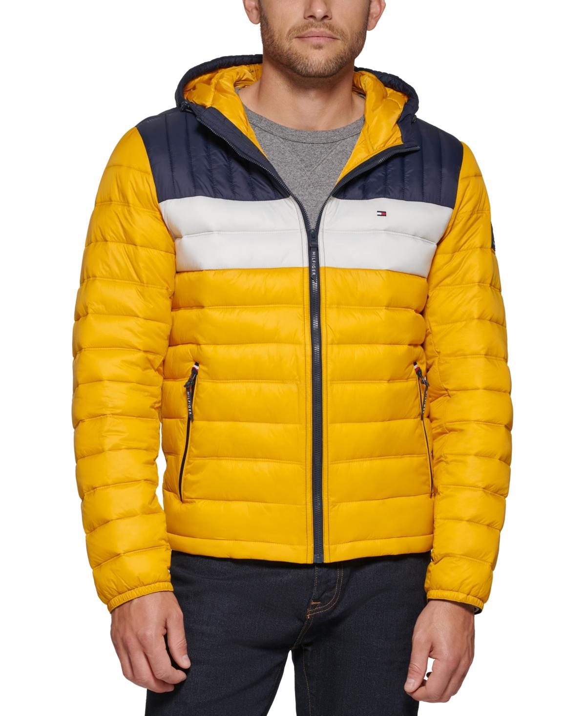 Men's Tommy Hilfiger Hooded Puffer Jacket, Size: XXL, Green Product Image