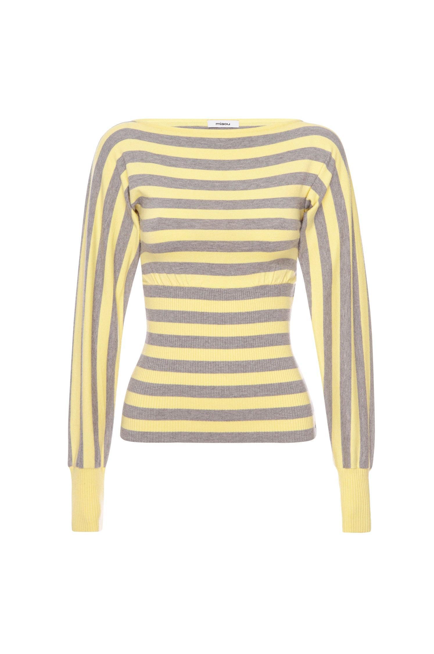 ODESSA TOP - BUTTER STRIPE Product Image