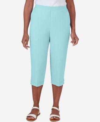 Alfred Dunner Womens Hyannisport Pull-On Capri Pants Product Image