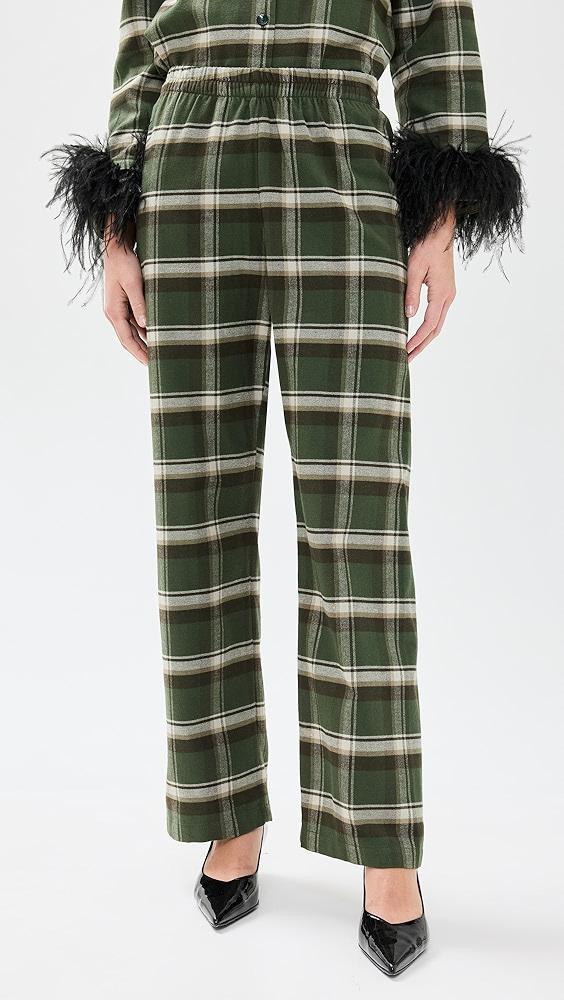Sleeper Checked Cotton Flannel Set | Shopbop Product Image