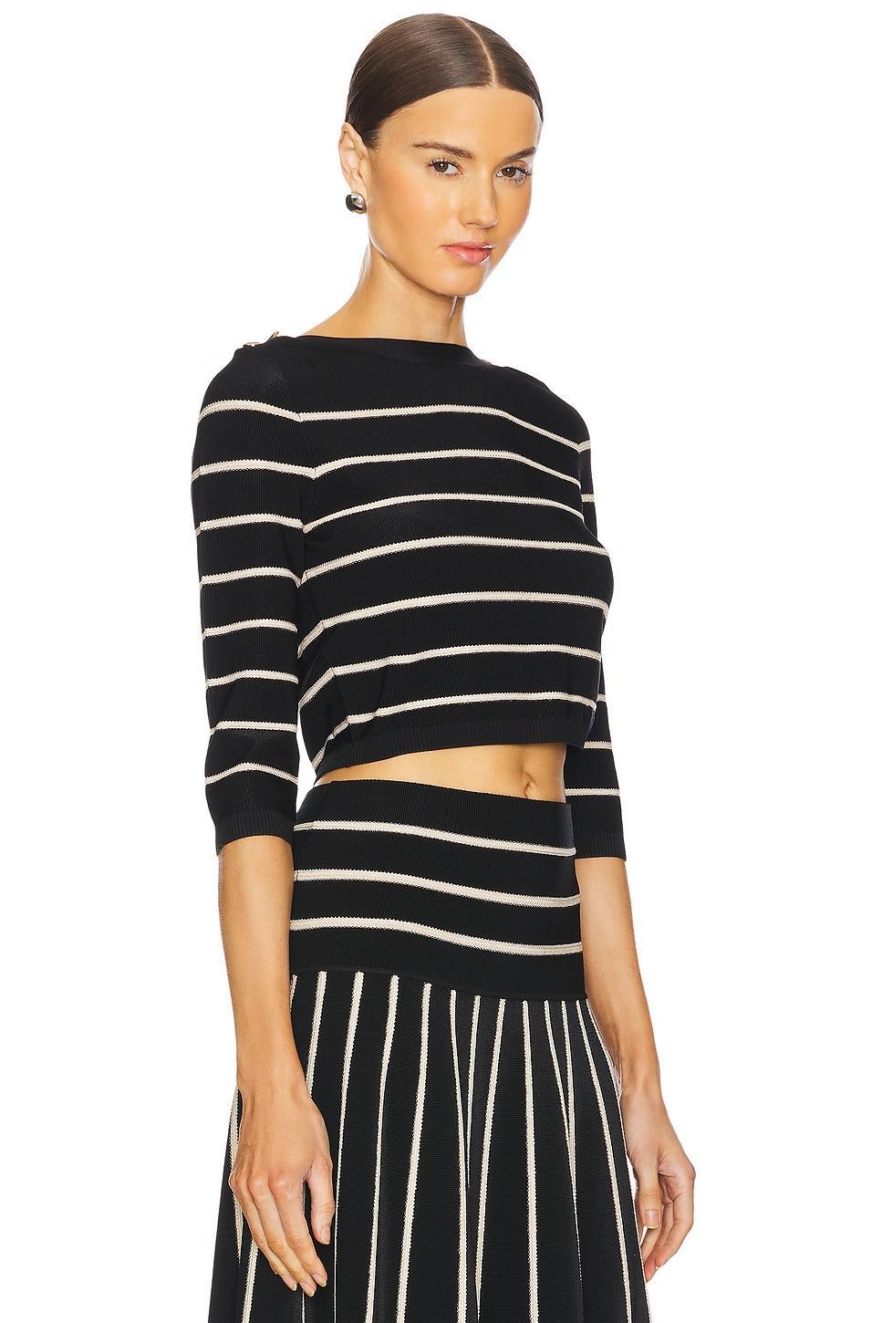 Crush Stripe Cropped Top Zimmermann Product Image