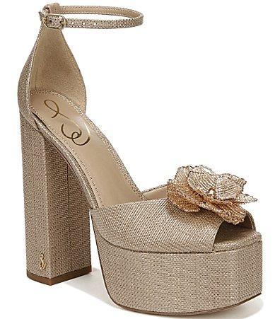 Sam Edelman Womens Kori Flora High Heel Platform Sandals Product Image