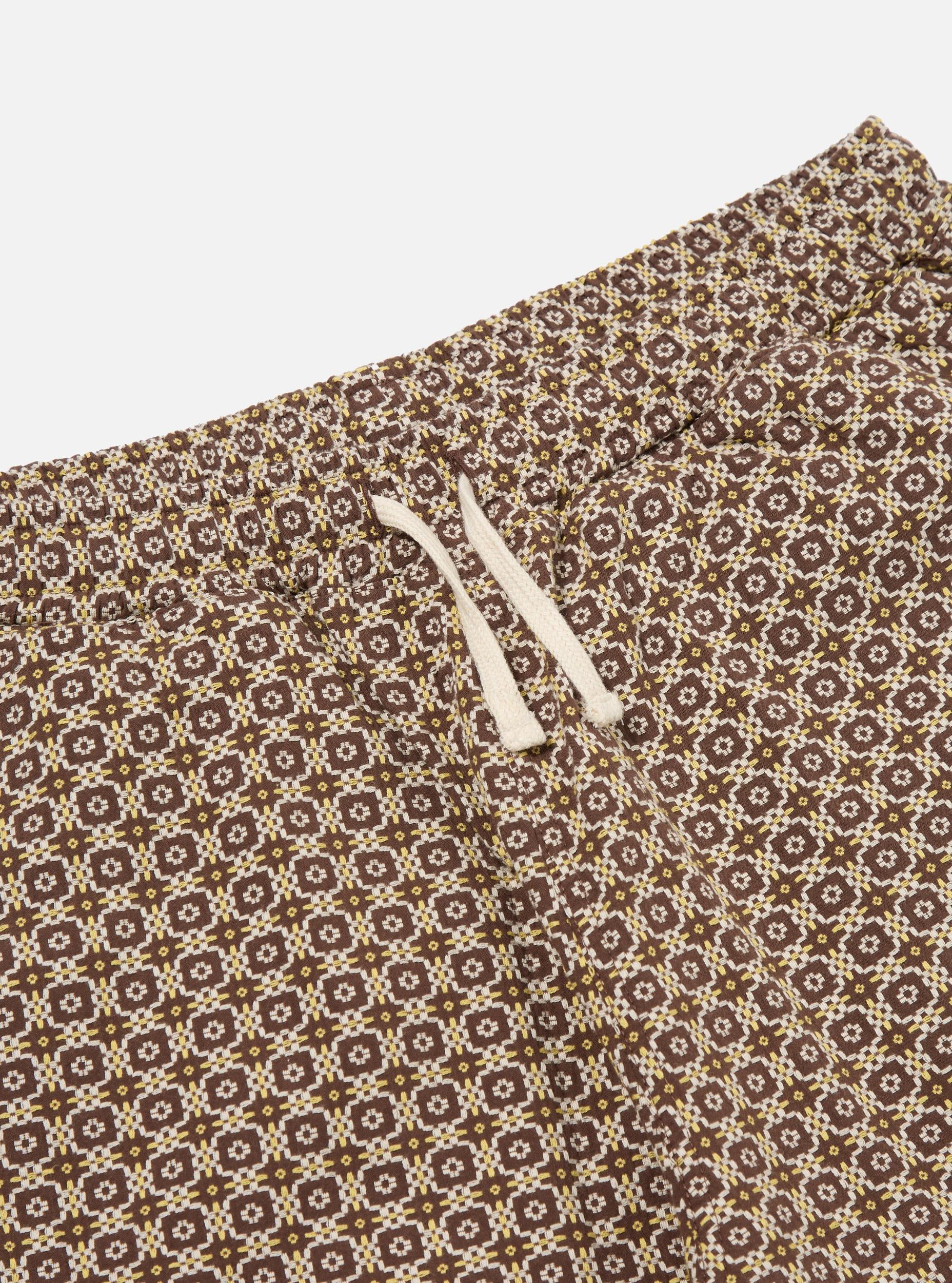 Universal Works Simple Short in Brown Tile 1 Cotton Product Image