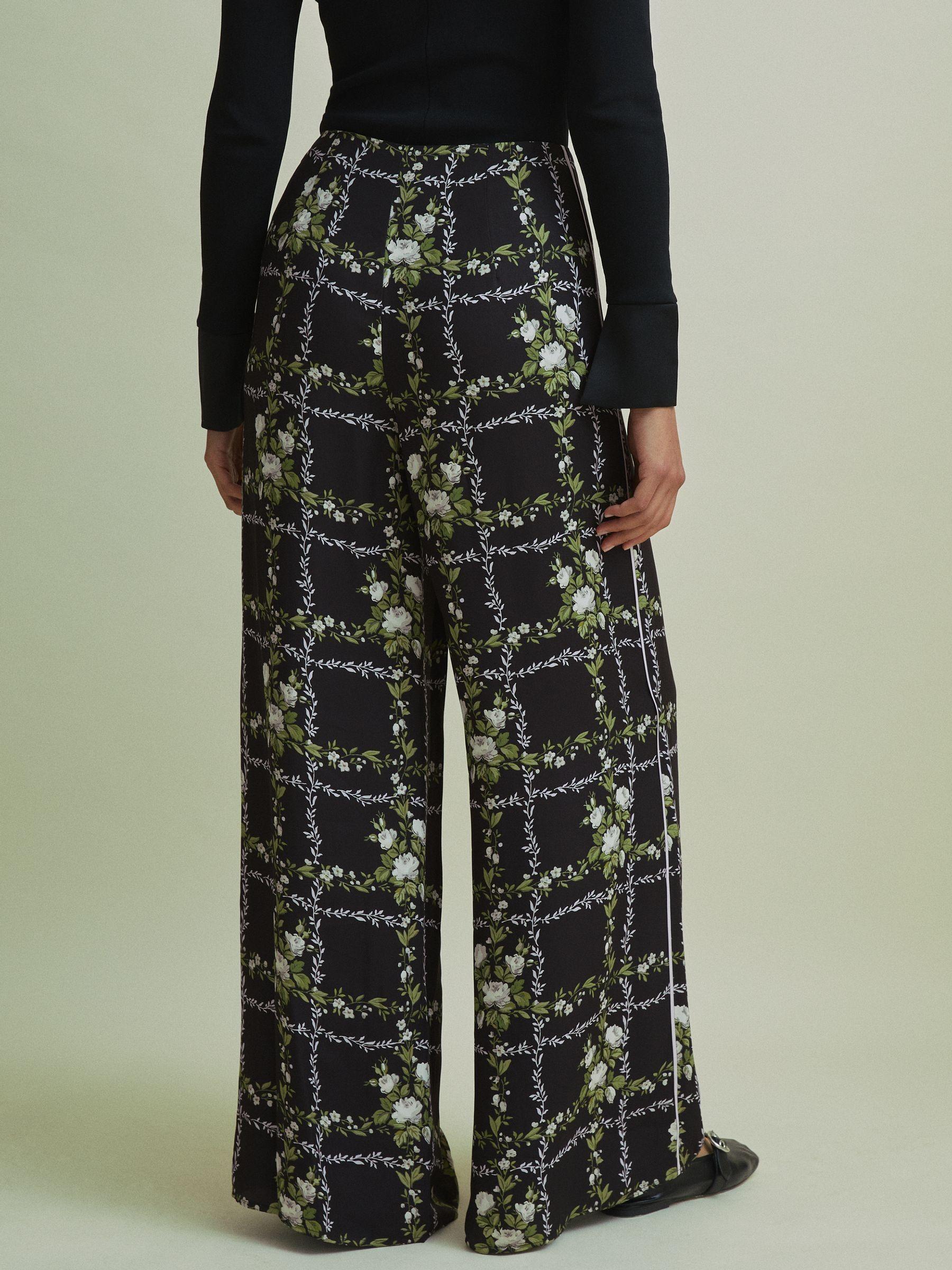 Florere High Rise Wide Leg Trousers in Black Product Image