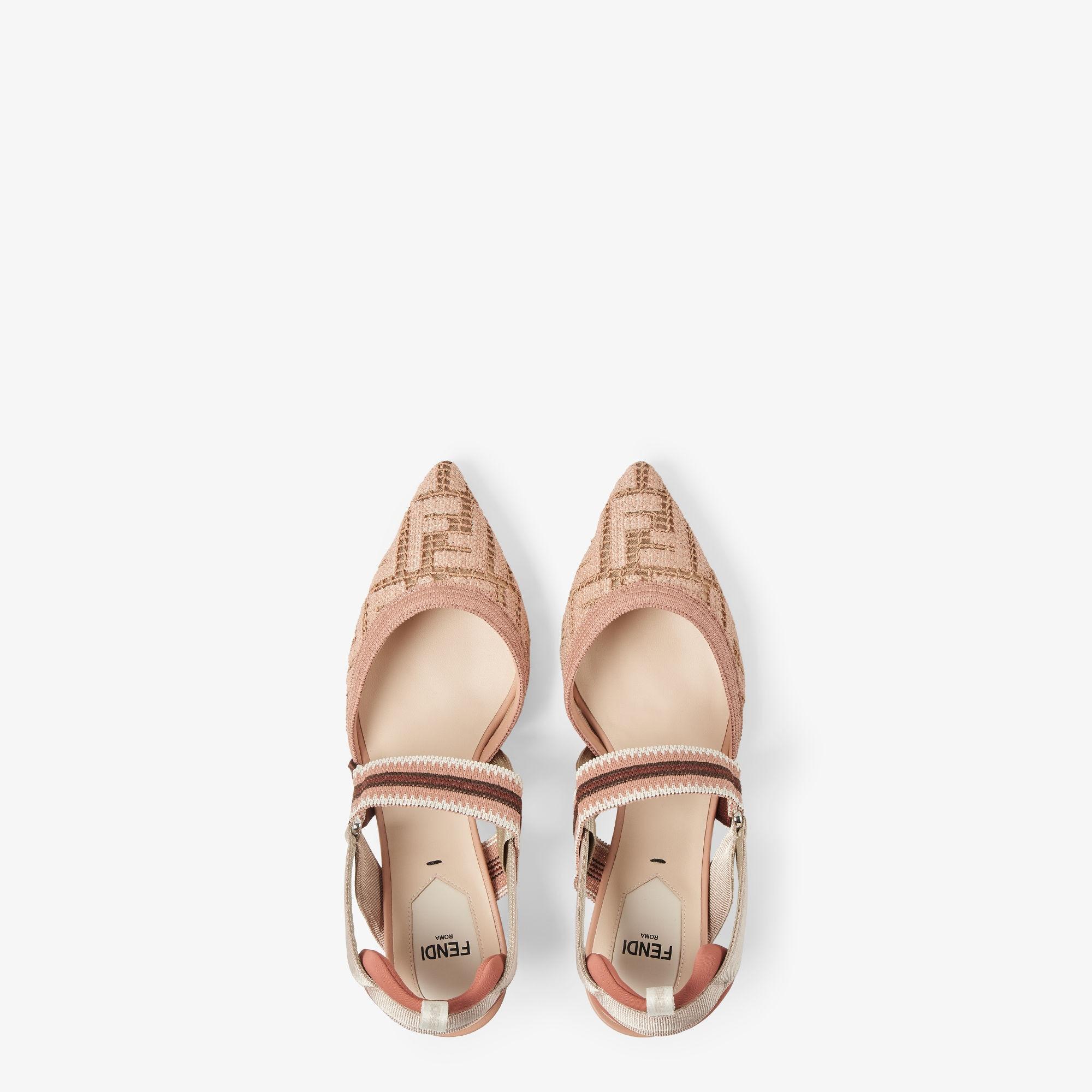 ColibrìPink FF embroidery medium-heeled slingbacks Product Image