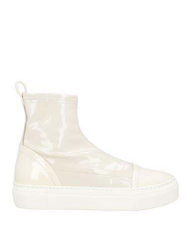 AGL ATTILIO GIUSTI LEOMBRUNI Agl Woman Ankle Boots Ivory Size 7 Leather In Multi Product Image