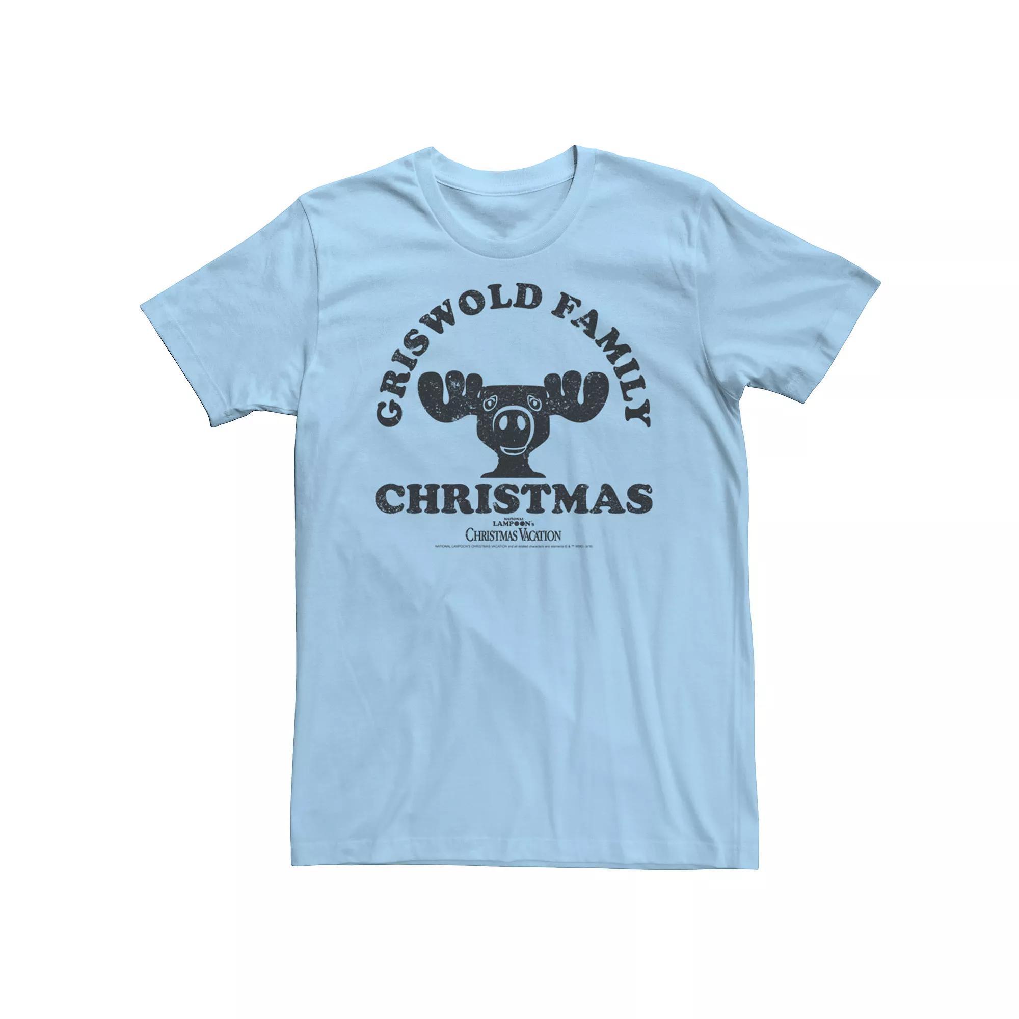 Men's National Lampoon's Christmas Vacation Griswold Family Text Tee, Size: 3XL, Light Blue Product Image