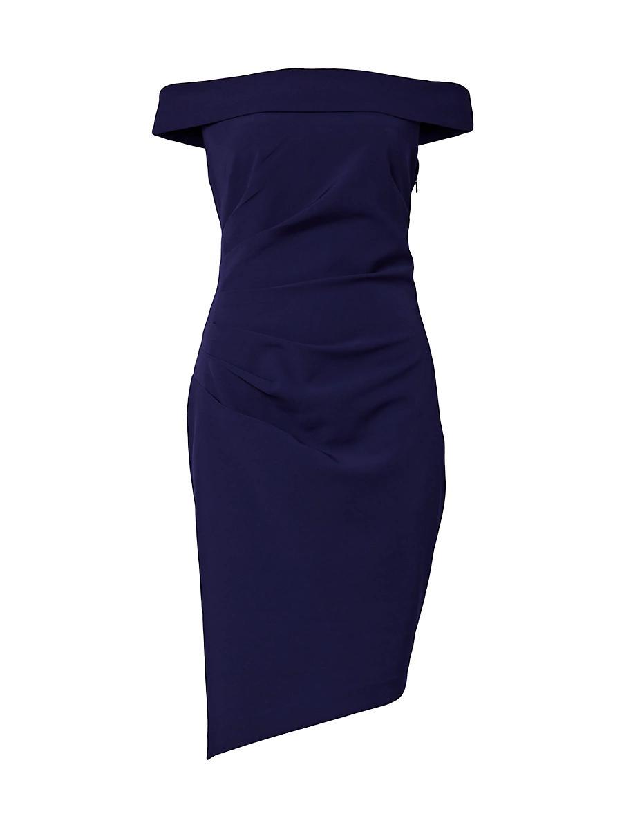 Ally Off-Shoulder Cady Dress Product Image