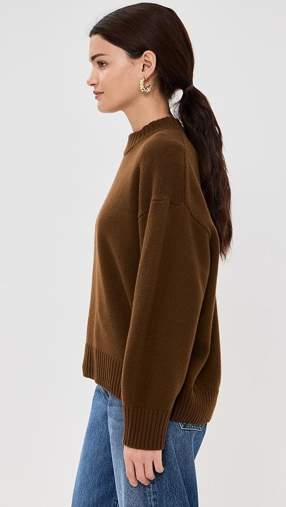 FRAME Oversized Cashmere Crew Pullover | Shopbop Product Image