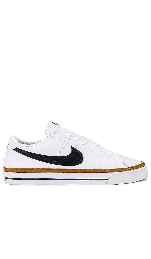 Nike Men's Court Legacy Next Nature Casual Shoes in White/White Size 12 Leather/Canvas Product Image