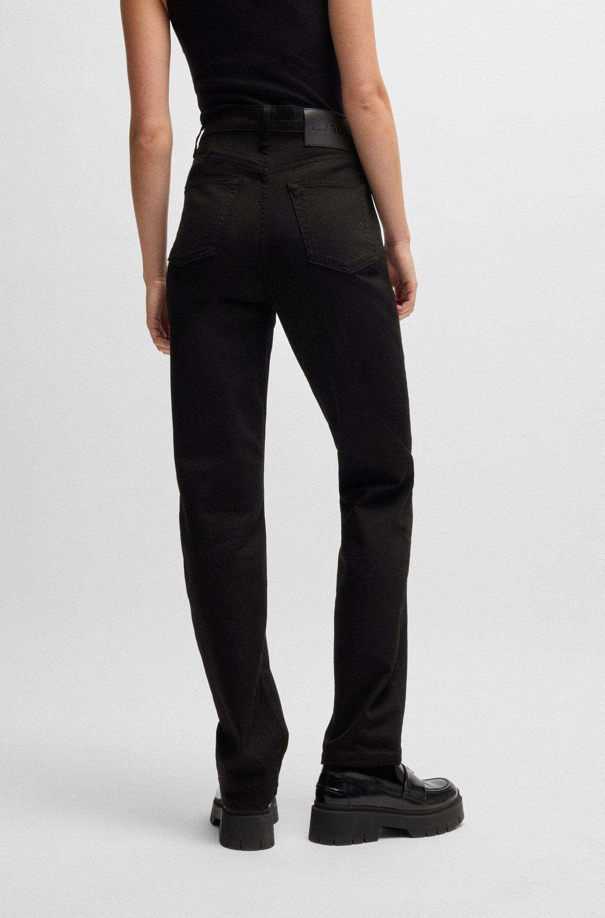 Slim-fit jeans in stay-black stretch denim Product Image
