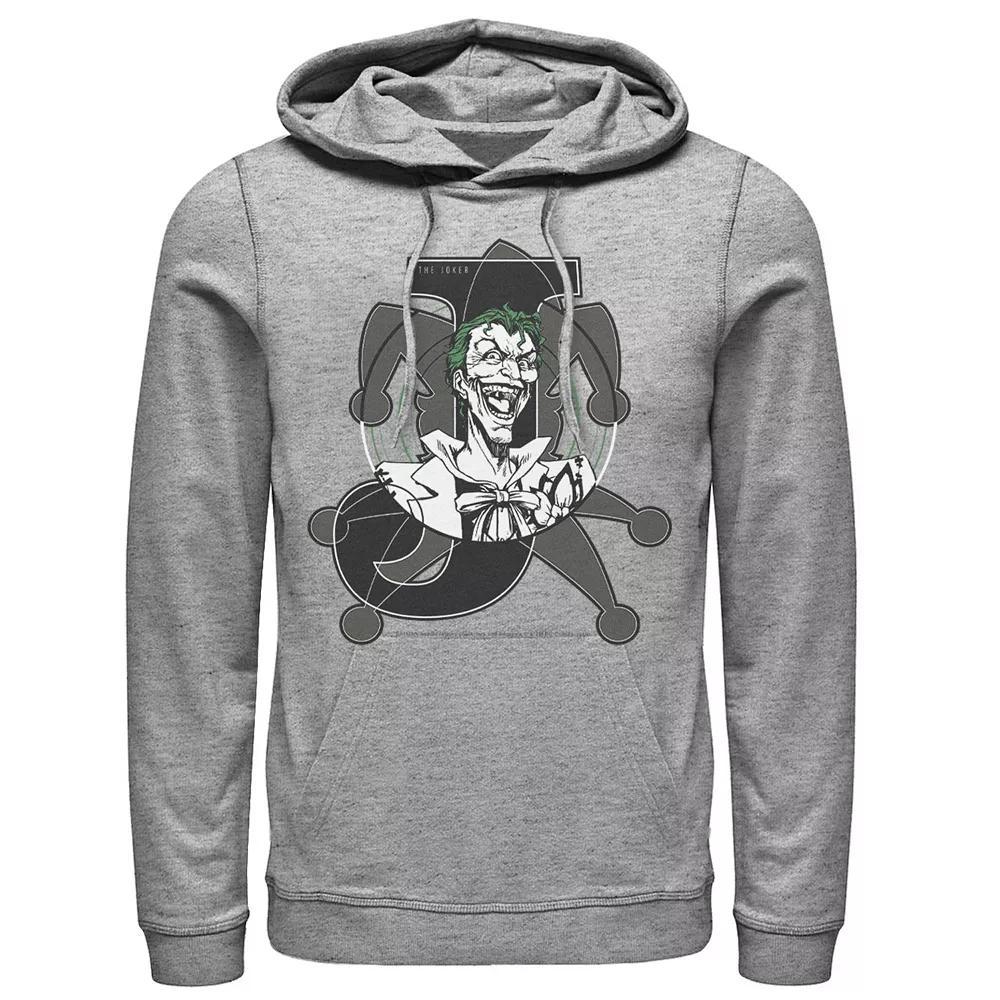 Men's DC Comics The Joker Classic Logo Ringer Tee, Size: XL, Grey Heather Product Image