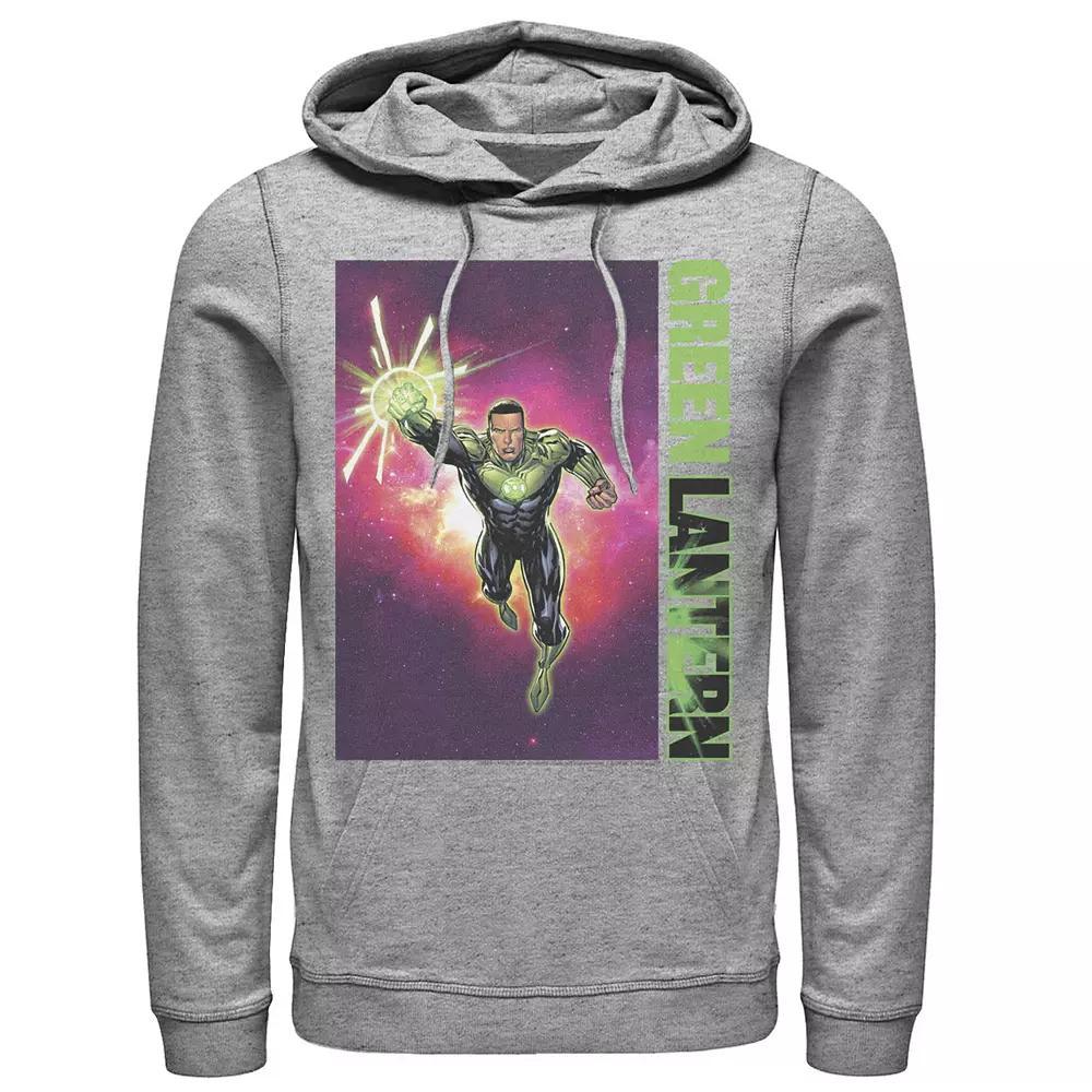 Men's DC Comics Green Lantern John Stewart Poster Hoodie, Size: Large, Athletic Grey Product Image