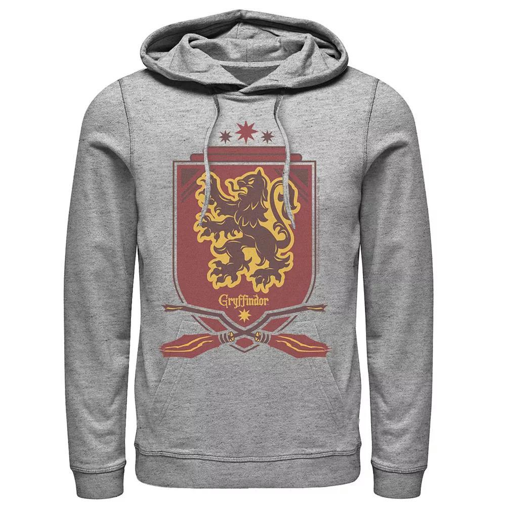 Men's Harry Potter Gryffindor Quidditch Shield Hoodie, Size: XXL, Athletic Grey Product Image