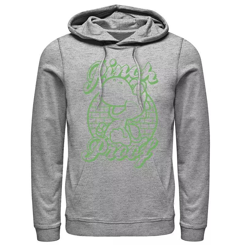 Men's Nickelodeon Invader Zim Gir Screaming Yum! Taco Portrait Graphic Hoodie, Size: XL, Athletic Grey Product Image