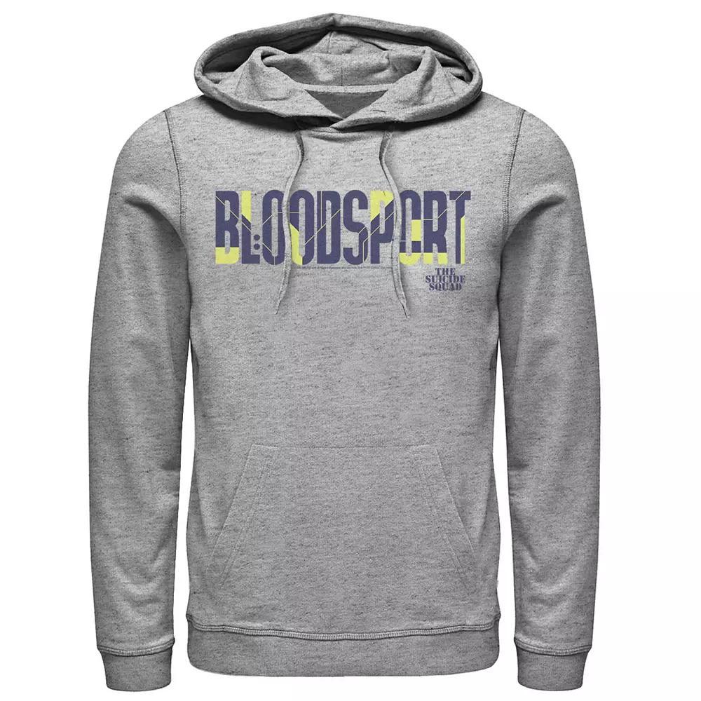 Men's The Suicide Squad Tall Bloodsport Logo Hoodie, Size: XXL, Athletic Grey Product Image