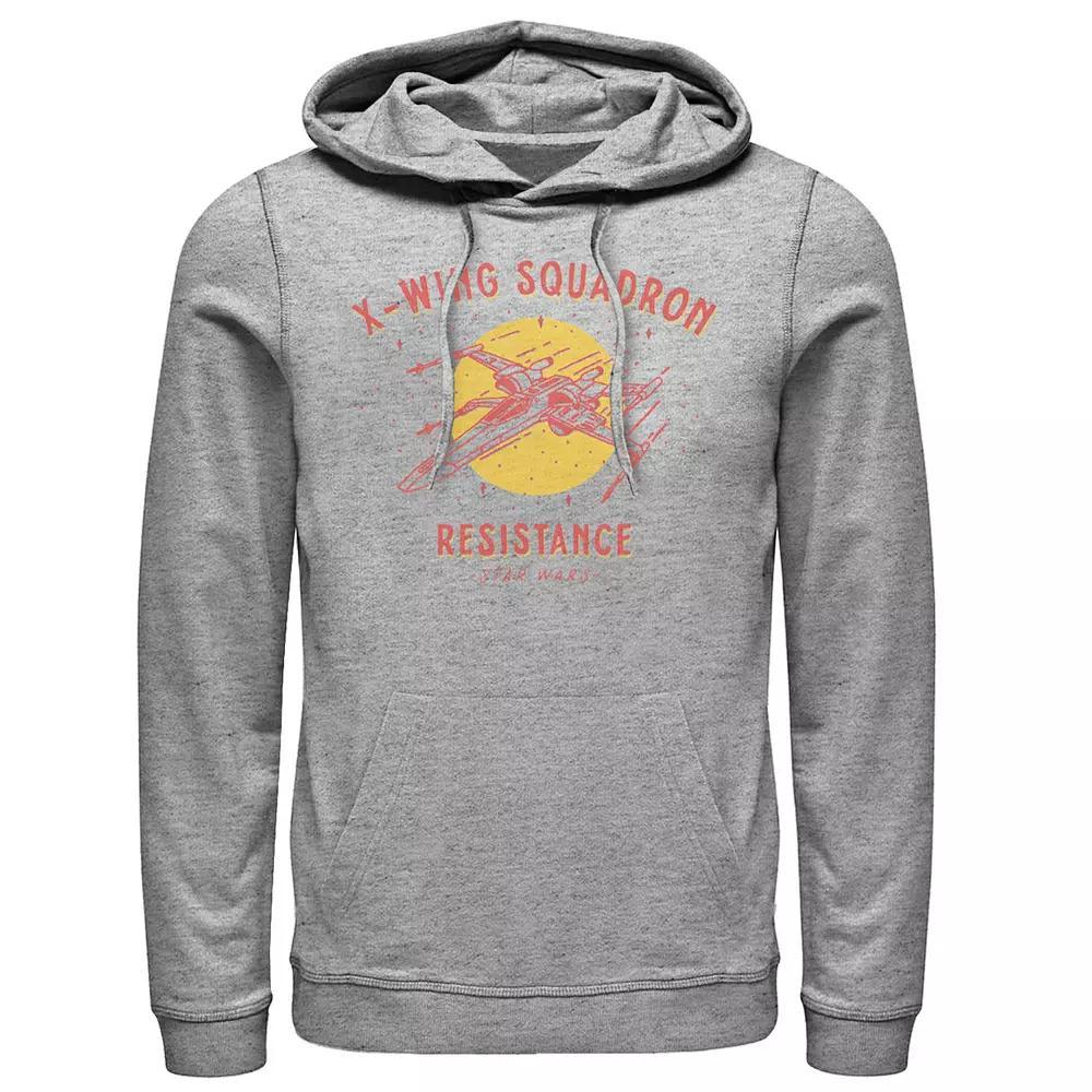 Men's Star Wars The Rise of Skywalker D-0 Roll With It Graphic Hoodie, Size: Large, Athletic Grey Product Image