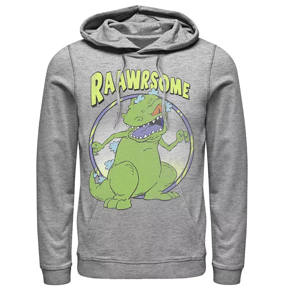 Men's Ben 10 Aliens Pixel Background Hoodie, Size: Small, Athletic Grey Product Image