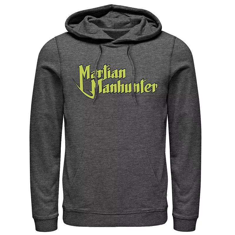 Mens DC Comics Plastic Man Text Logo Poster Hoodie Grey Heather Product Image