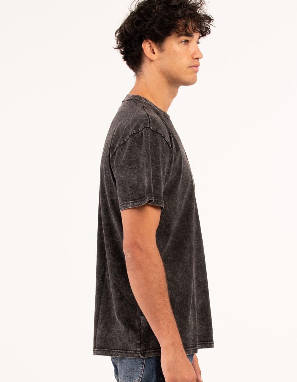 RSQ Mens Acid Wash Oversized Tee - LIGHT BLUE Product Image