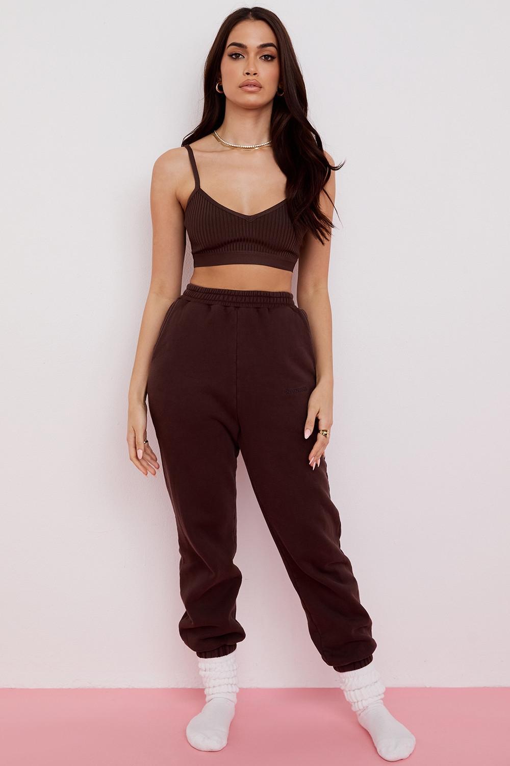 Evie  brown bandage bralette Product Image