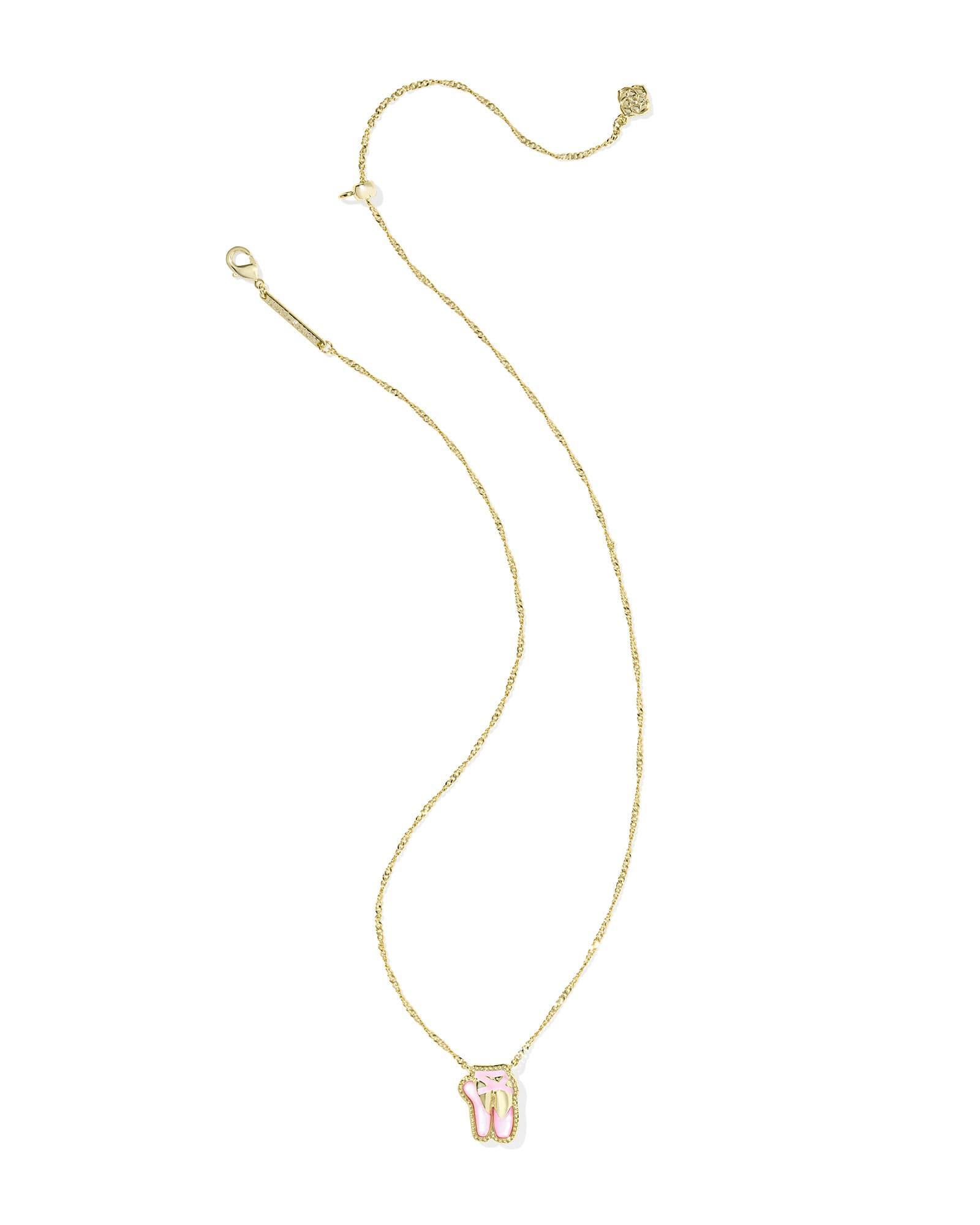 Ballet Gold Short Pendant Necklace Product Image