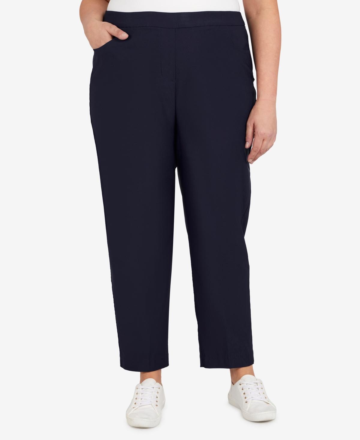 Plus Size Alfred Dunner Allure Pull On Ankle Pants, Women's, Size: 22 W, White Product Image