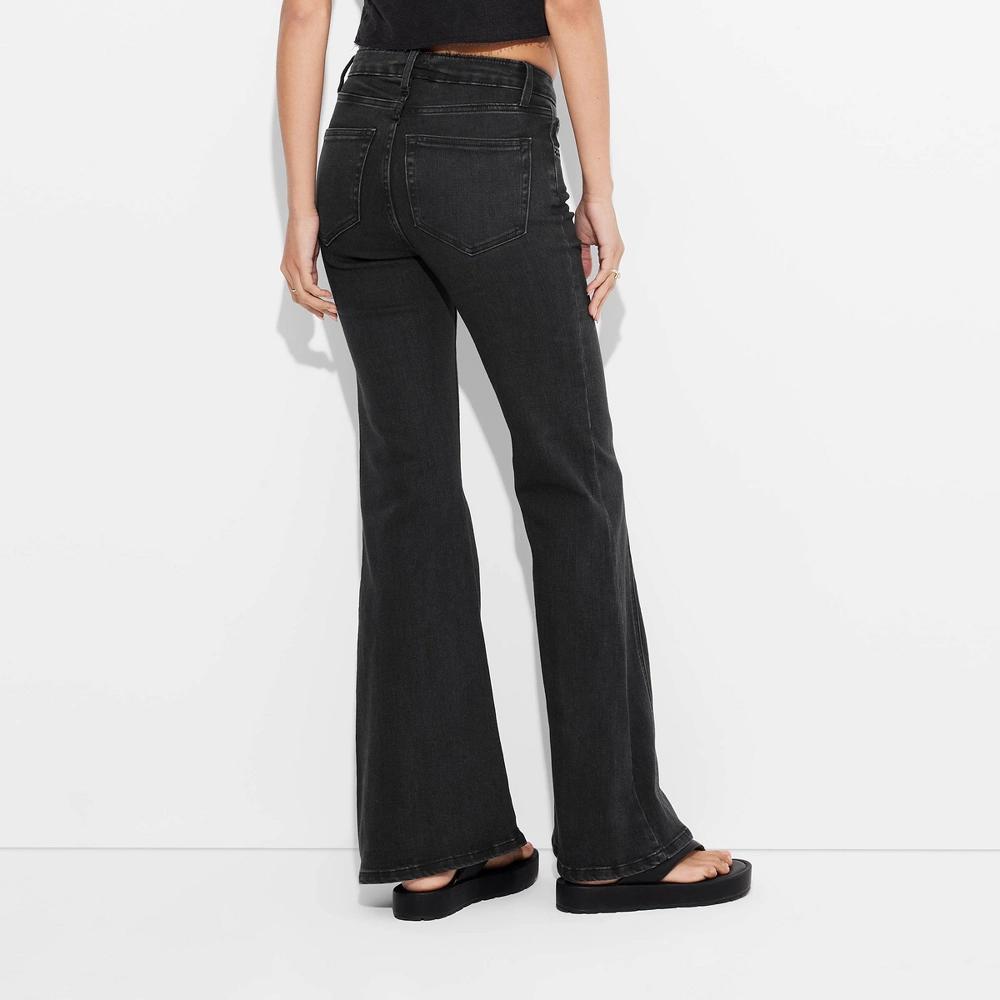 Womens Mid-Rise Flare Jeans - Wild Fable Wash 00 Product Image