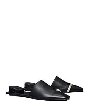 Tory Burch Womens Pierced Leather Mules Product Image
