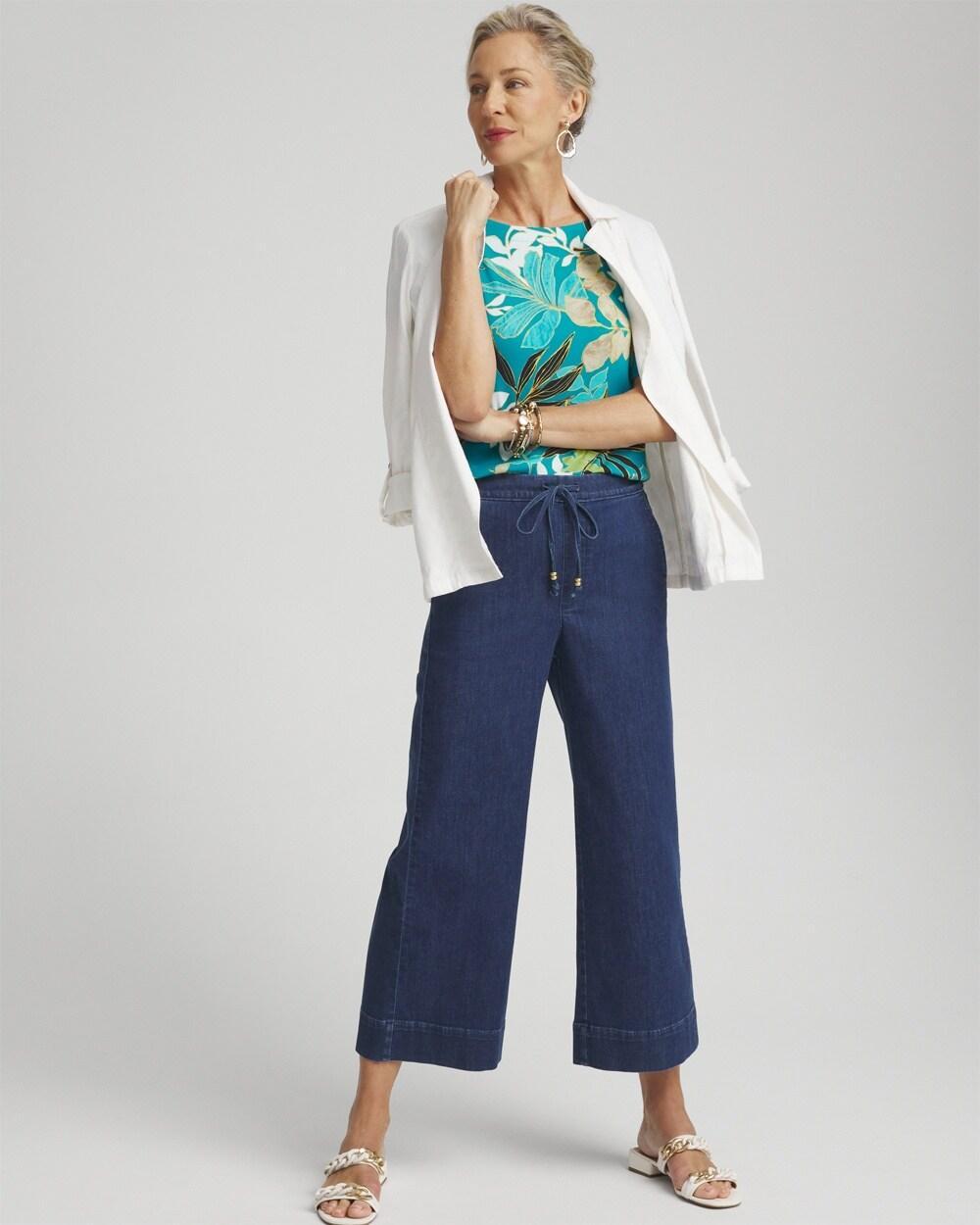 Dots Gathered Elbow Sleeve Tee Product Image
