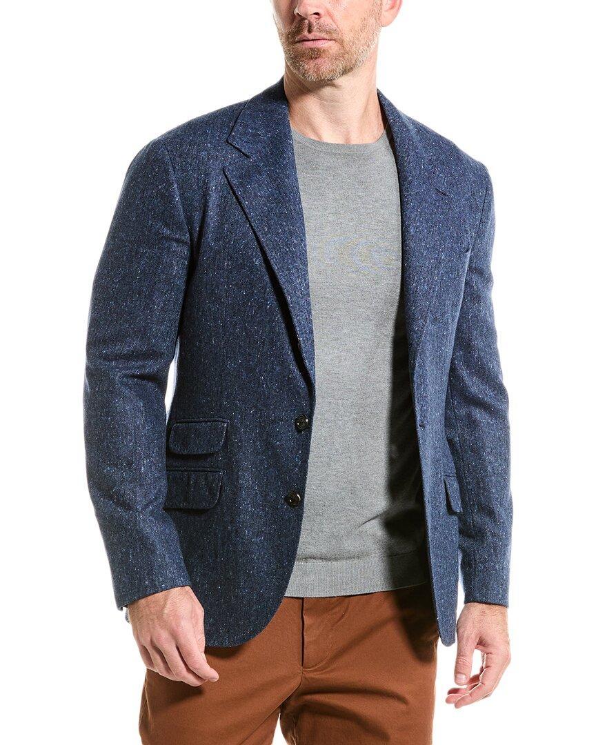 BRUNELLO CUCINELLI Wool & Cashmere-blend Jacket In Multi Product Image