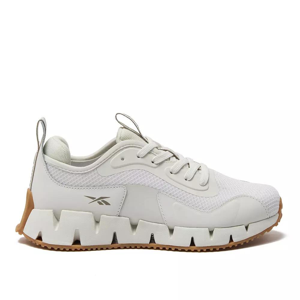 Reebok Zig Dynamica G Women's Sneakers, Size: 7.5, White Chateau Gray Product Image
