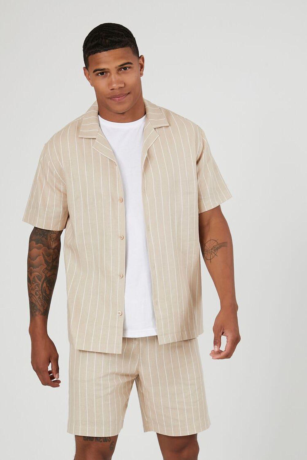 Pinstriped Drawstring Shorts | Forever 21 Product Image