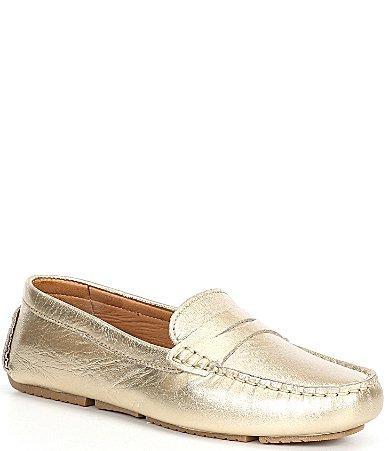 Flag LTD. Womens Morgan Leather Penny Loafer Moccasins Product Image