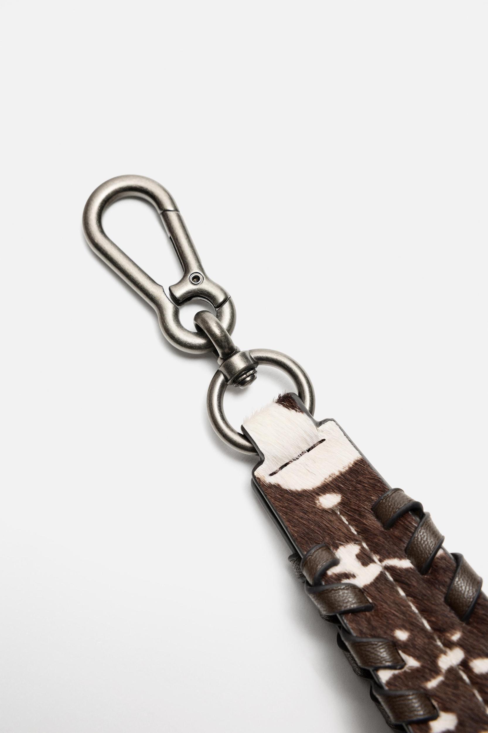 ANIMAL PRINT LEATHER KEYCHAIN Product Image