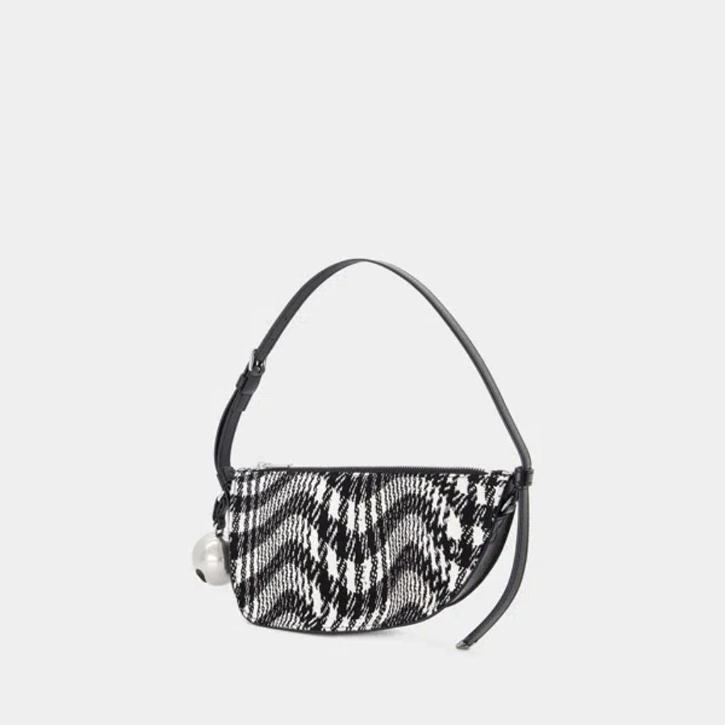 BURBERRY Shield Sling Small Wallet On Chain In Black Product Image