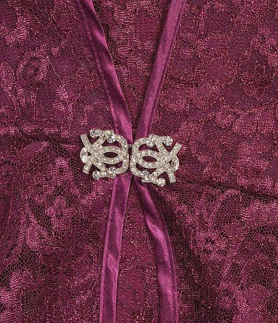R & M Richards 3/4 Sleeve Scoop Neck Lace 2-Piece Jacket Dress Product Image