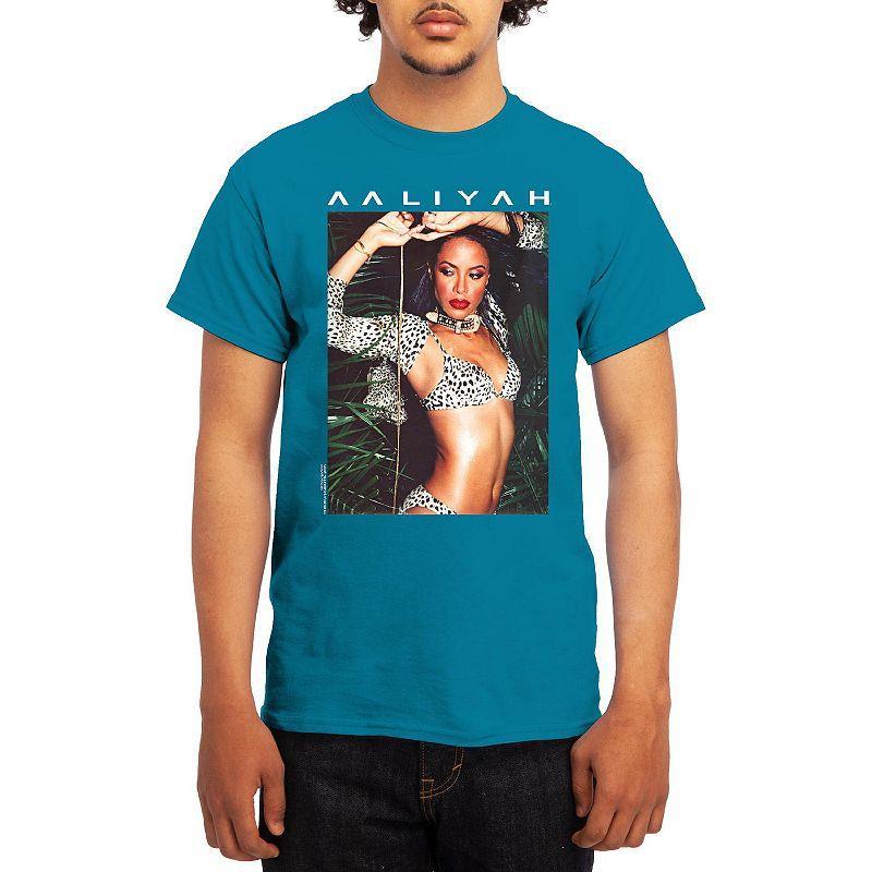 Men's Aaliyah Animal Print Modern Tee, Size: Small, Grey Red Product Image