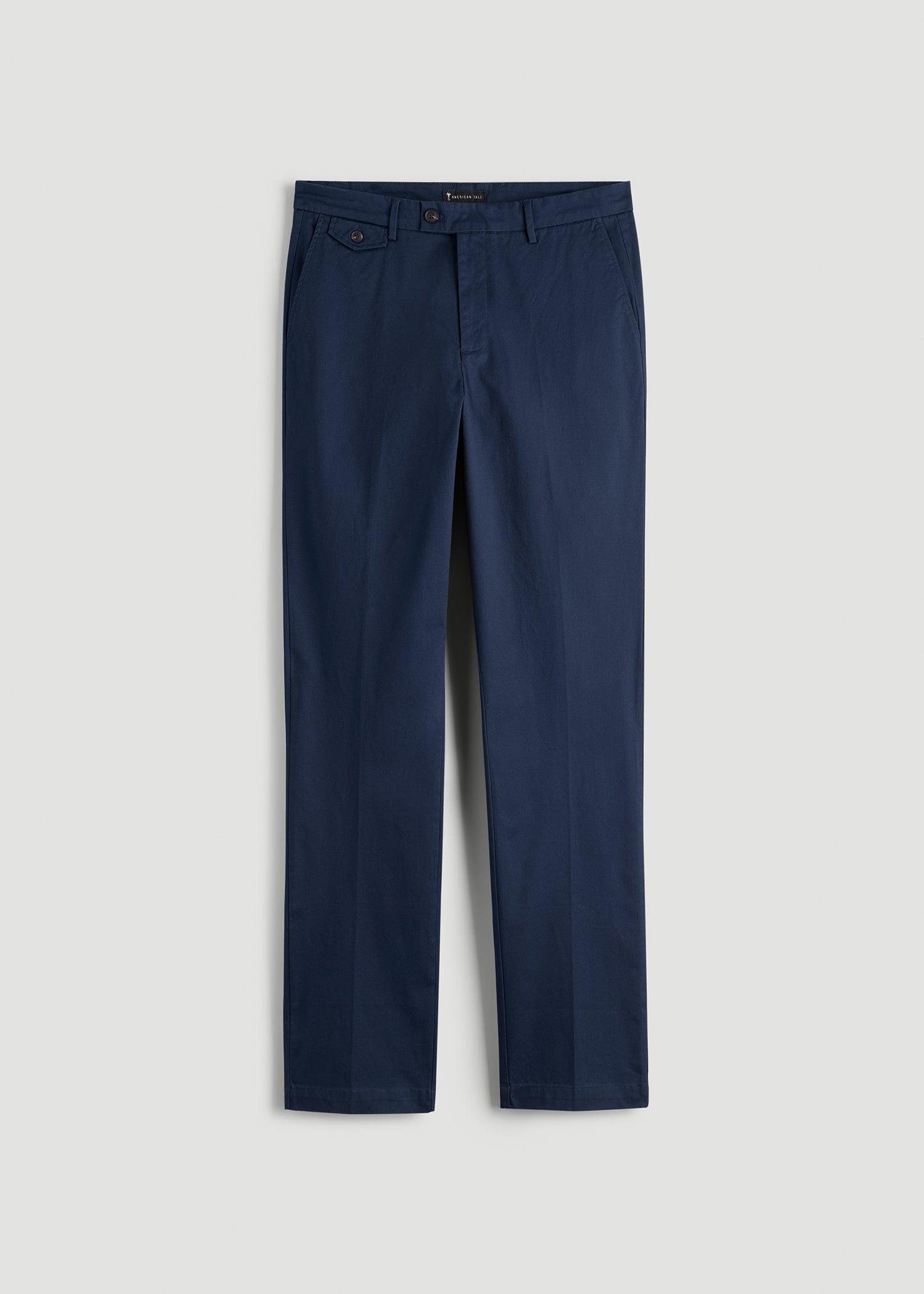 Refined Chinos for Tall Men in Navy Product Image
