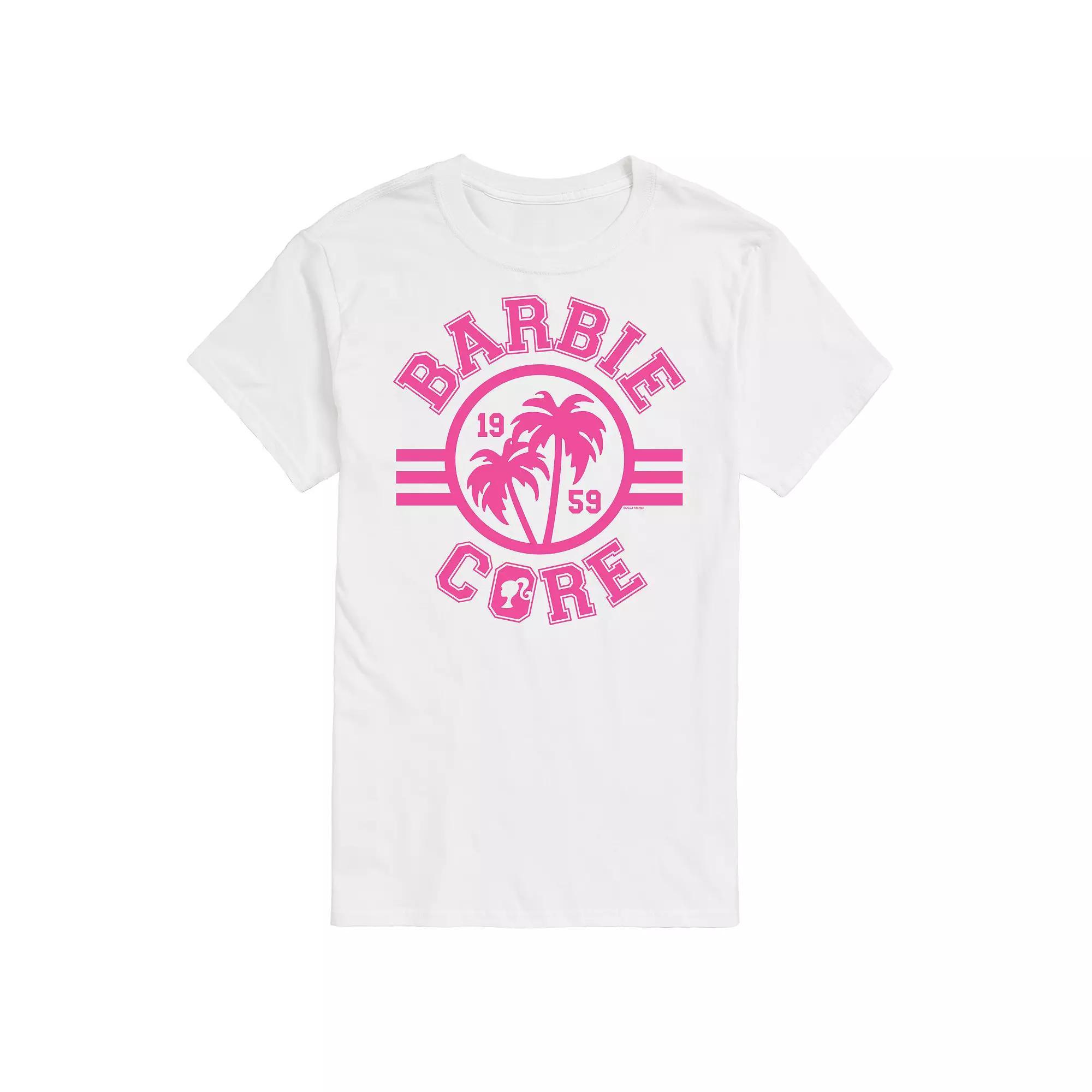 Mens Barbie Barbiecore Collegiate Graphic Tee Product Image