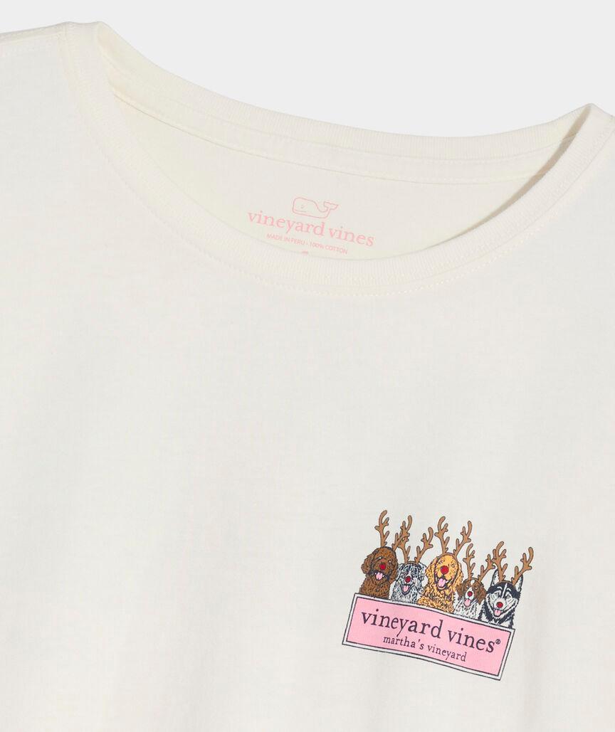 Women's Reindeer Pups Logo Box Long-Sleeve Tee Product Image