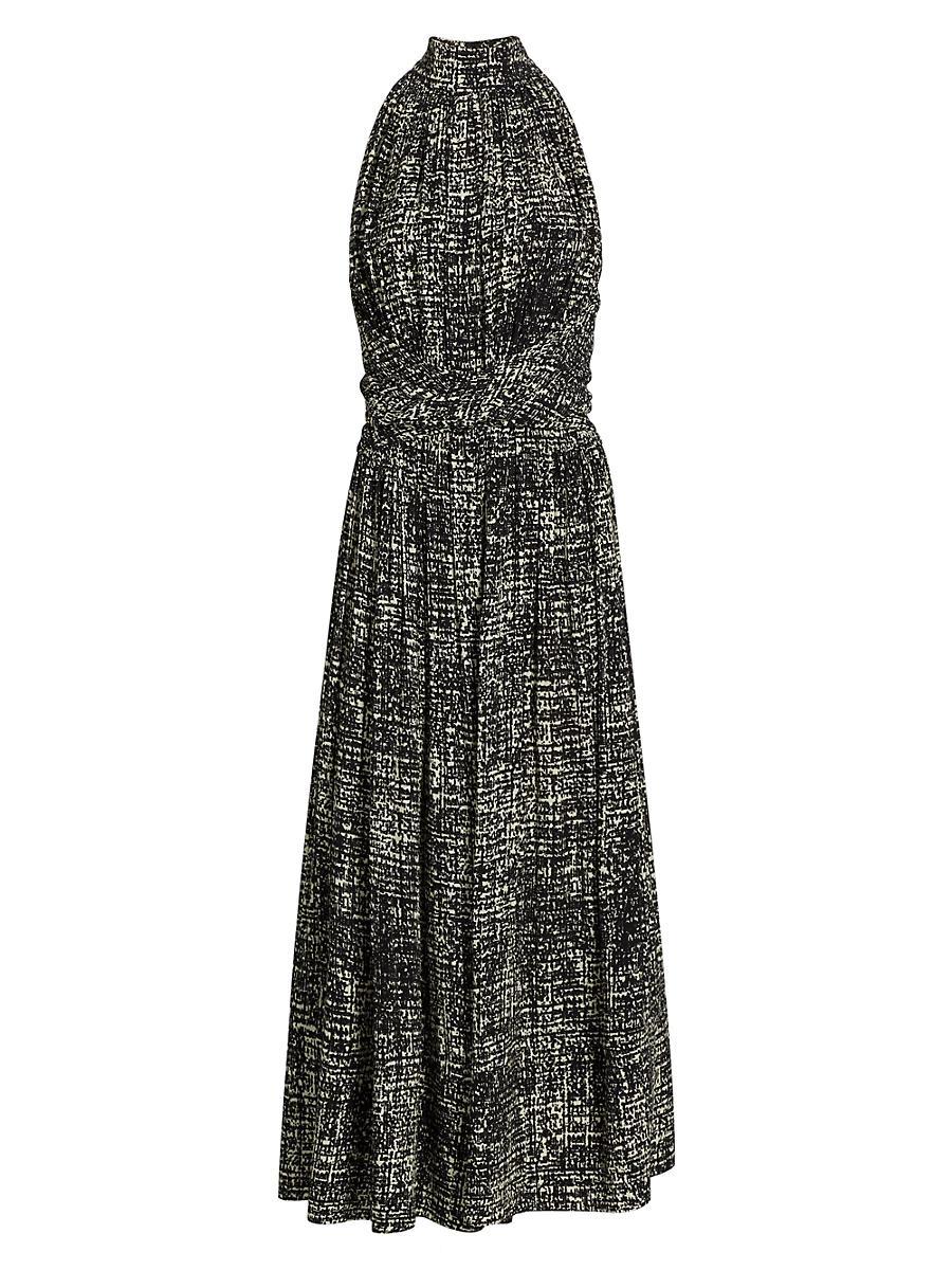 Womens Lola Gathered Crepe Maxi Dress Product Image