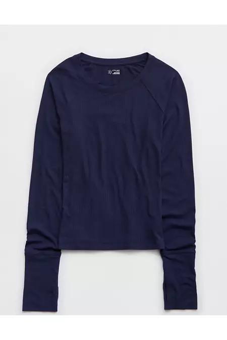 OFFLINE By Aerie Thumbs Up Fitted Ribbed T-Shirt Women's Product Image