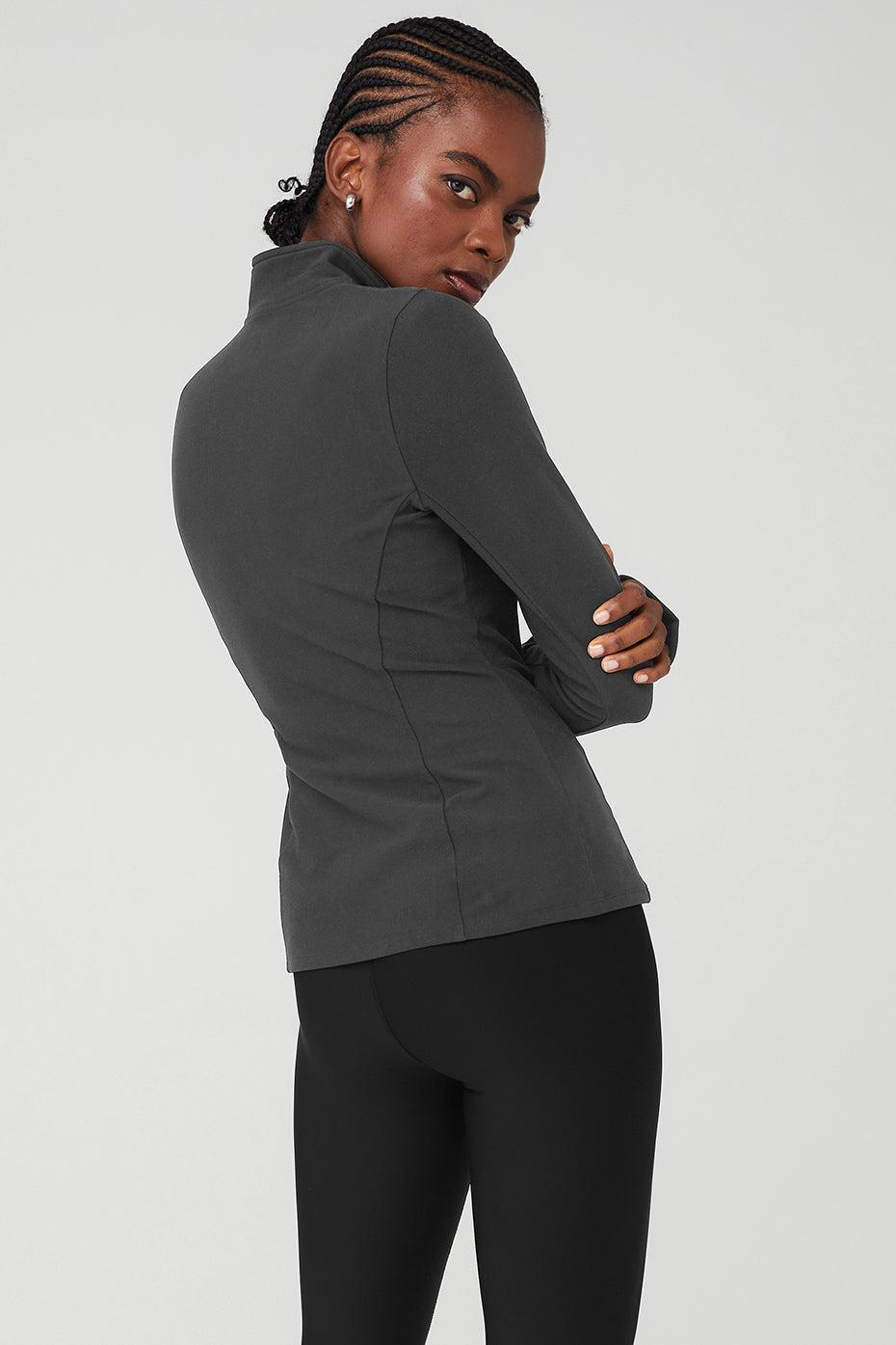 Alosoft 1/2 Zip Rapid Pullover - Anthracite Female Product Image