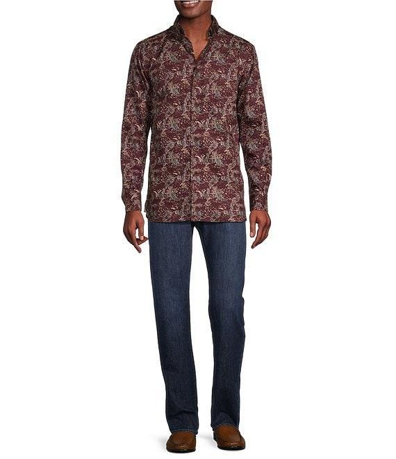 Cremieux Blue Label Twill Paisley Print Long Sleeve Woven Shirt Product Image
